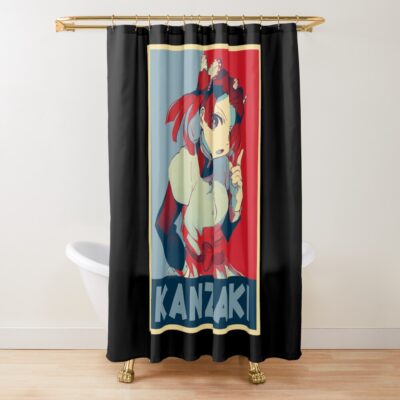 Kanzaki Girl Beauty Demon Slayer Kimetsu Shower Curtain