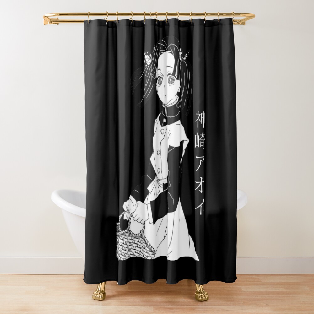 Buterfly In Head Demon Slayer Shower Curtain
