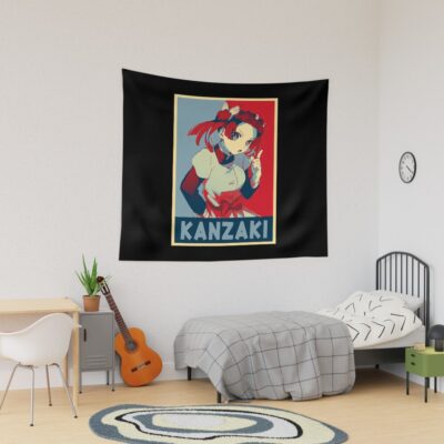 Kanzaki Girl Beauty Demon Movie Slayer Kimetsu Anime Tapestry